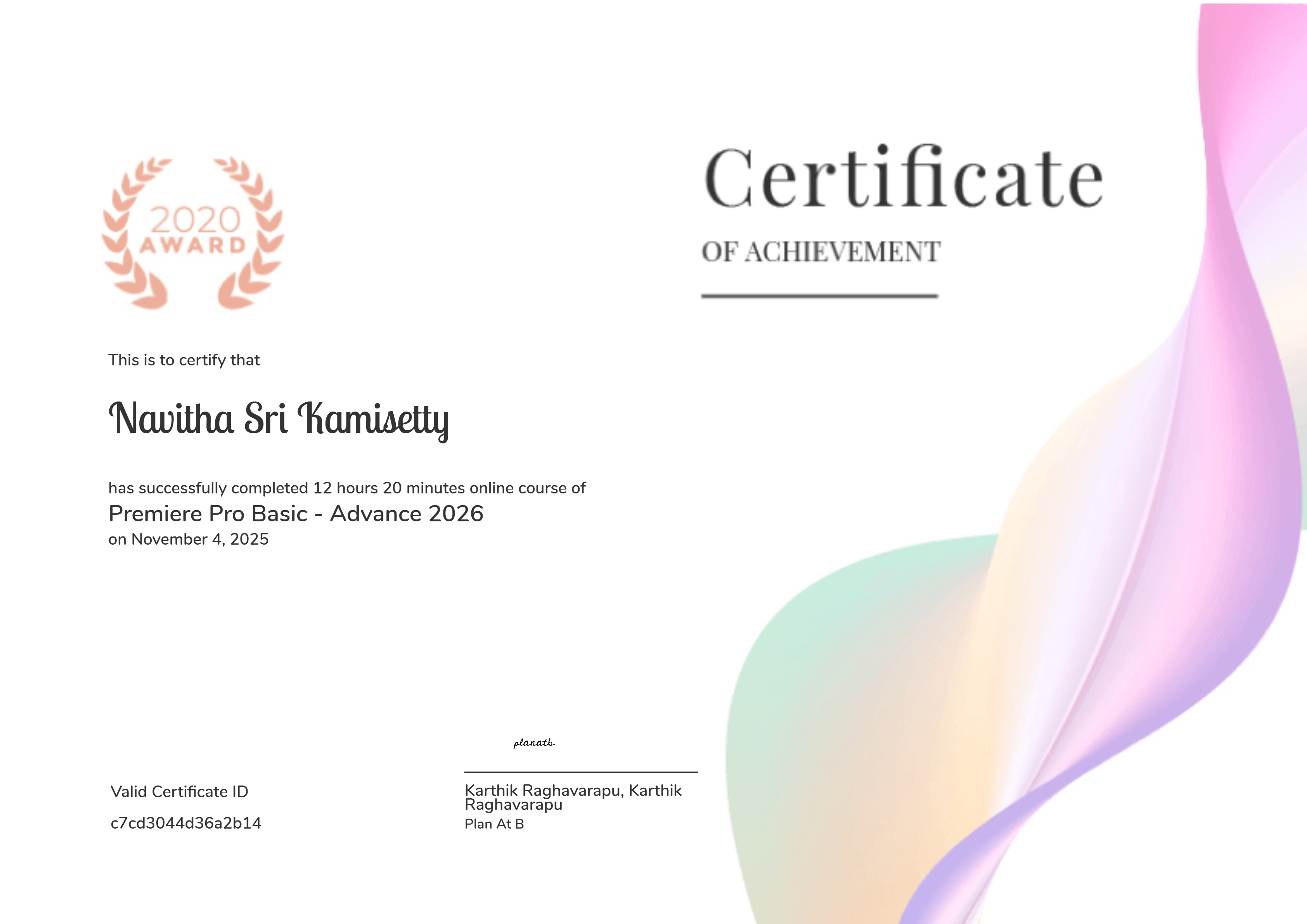 Premiere Pro Basic - Advance 2026
